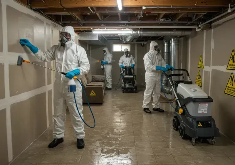 Basement Moisture Removal and Structural Drying process in Motley County, TX